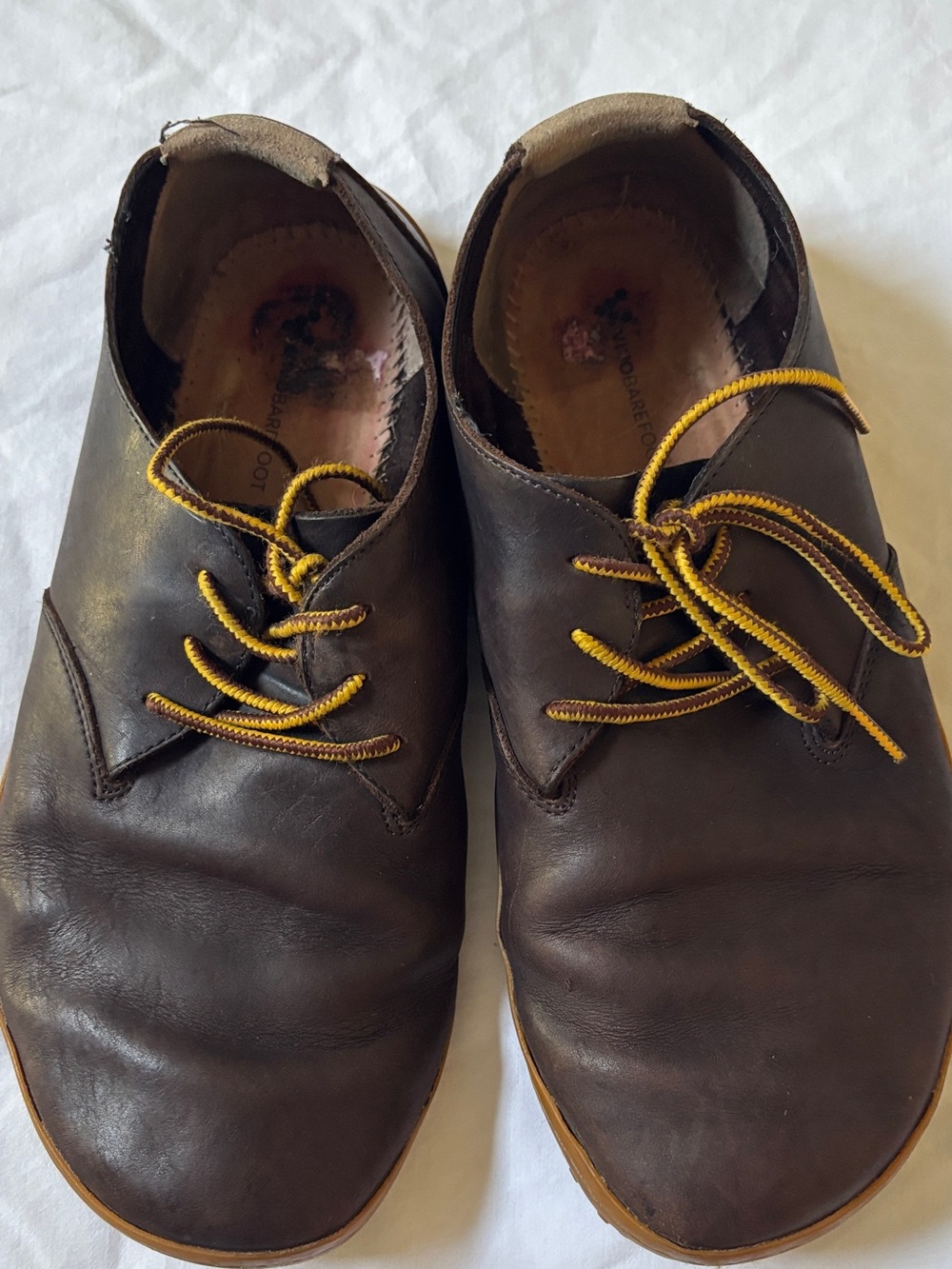 Vivobarefoot Men’s Brown Leather Barefoot Oxford Shoes Minimalist EUR 44 US 11